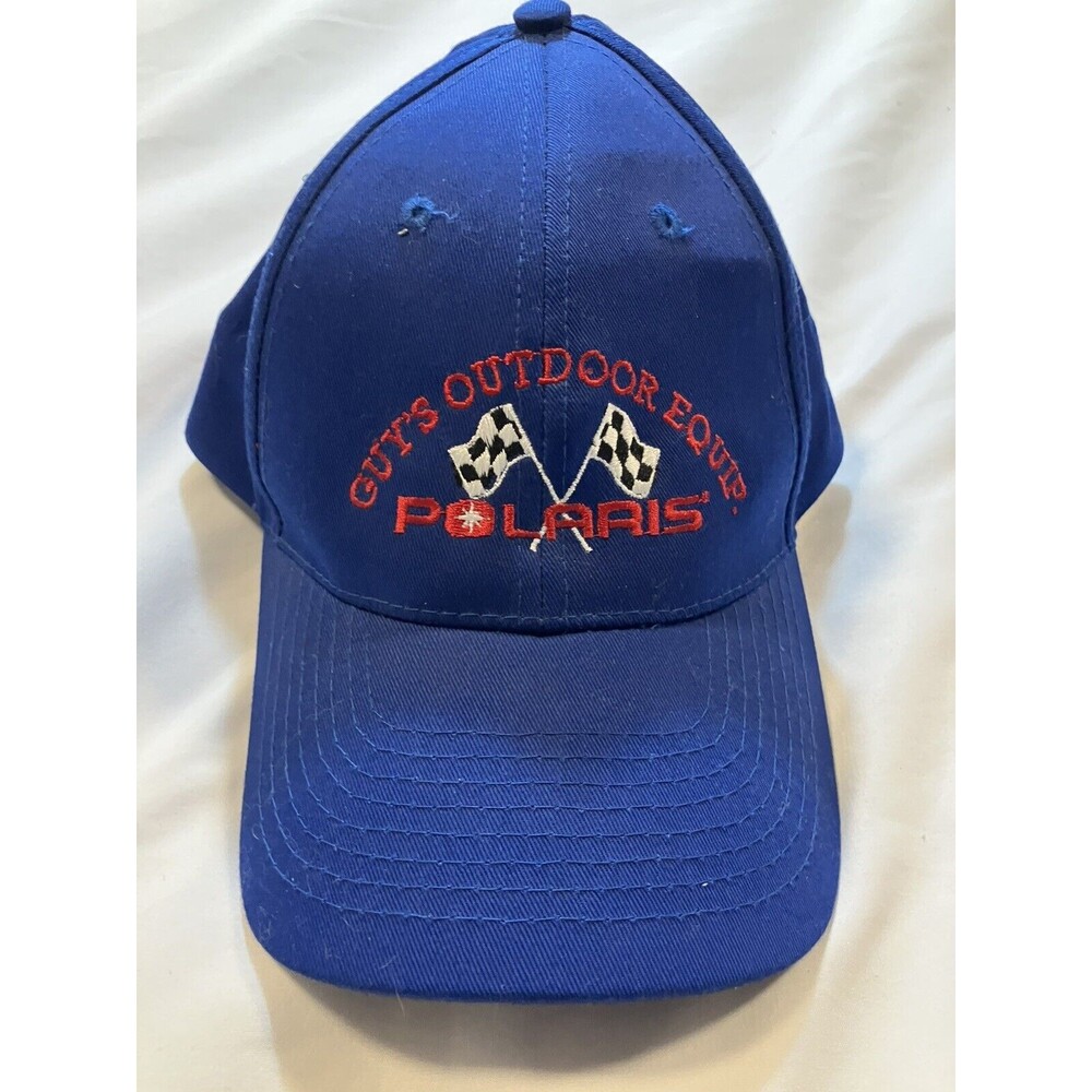 Polaris Racing Sport Hat Strapback Guys Outdoor Equip Blue Baseball Cap Ballcap